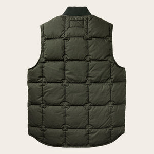 Heritage cotton down vest by Filson | Beluga (Green)