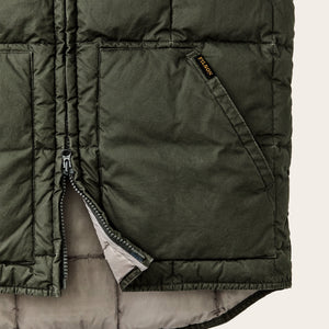 Heritage cotton down vest by Filson | Beluga (Green)