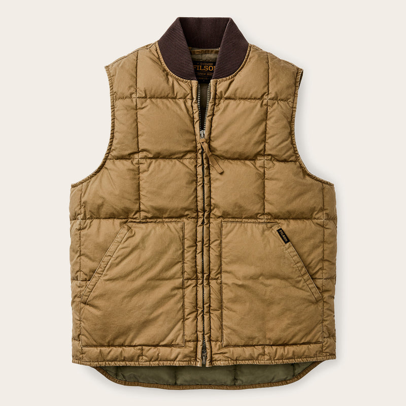 Heritage cotton down vest by Filson | Light brown (Brown)