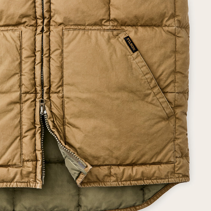 Heritage cotton down vest by Filson | Light brown (Brown)