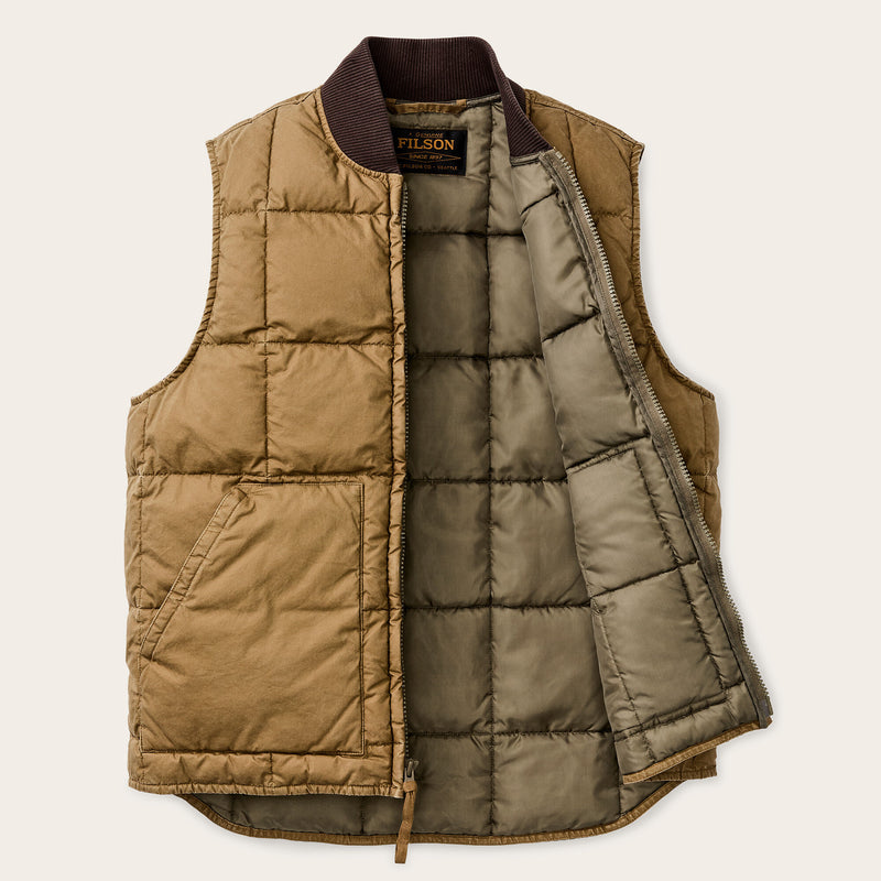 Heritage cotton down vest by Filson | Light brown (Brown)