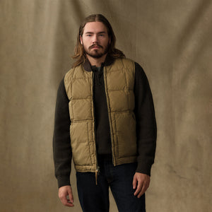 Heritage cotton down vest by Filson | Light brown (Brown)