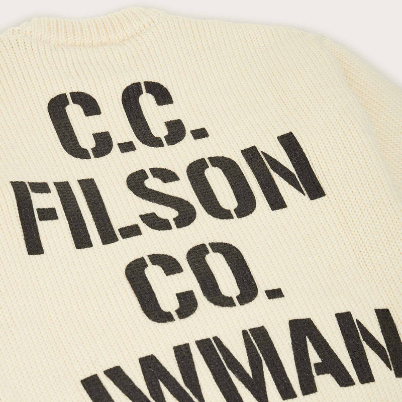 Filson x junya watanabe crewneck wool graphic sweater by Filson | Off white (Beige)