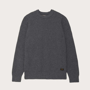 Cascade rib crewneck by Filson | Medium grey melange (Gray)
