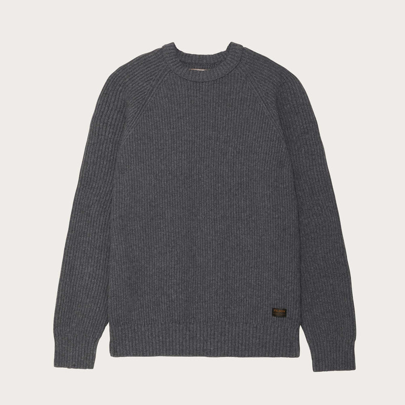 Cascade rib crewneck by Filson | Medium grey melange (Gray)