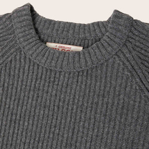 Cascade rib crewneck by Filson | Medium grey melange (Gray)