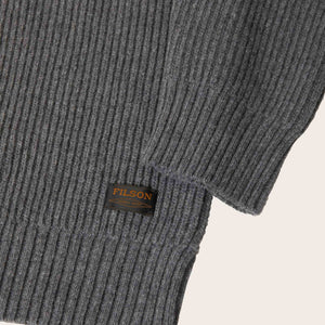 Cascade rib crewneck by Filson | Medium grey melange (Gray)
