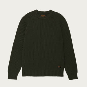 Cascade rib crewneck by Filson | Pine green (Green)