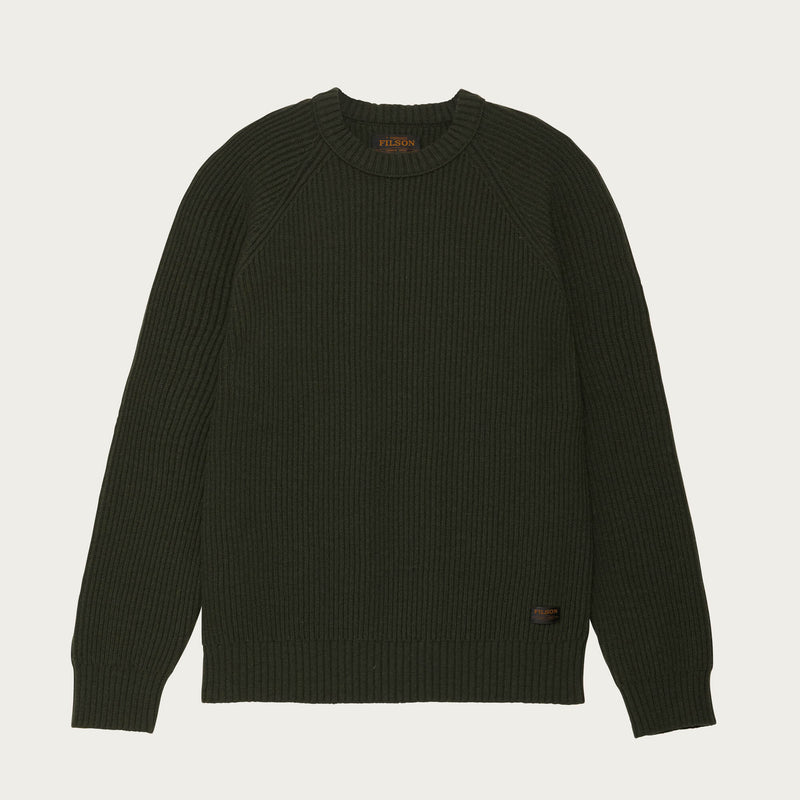 Cascade rib crewneck by Filson | Pine green (Green)