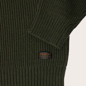 Cascade rib crewneck by Filson | Pine green (Green)
