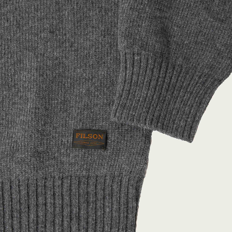 Tacoma crewneck sweater by Filson | Medium grey melange (Gray)