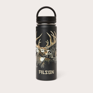 Insulated water bottle by Filson | Black / deer woods (Black)