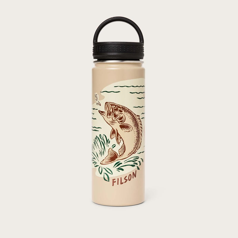 Insulated water bottle by Filson | Safari / fish (Beige)