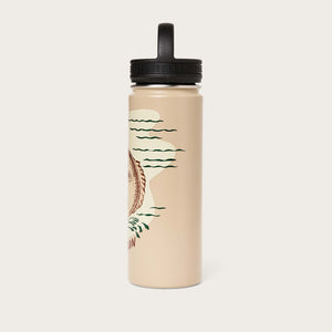 Insulated water bottle by Filson | Safari / fish (Beige)