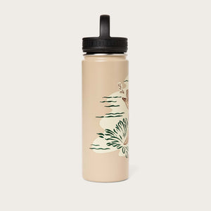 Insulated water bottle by Filson | Safari / fish (Beige)