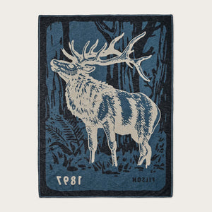 Cotton blanket by Filson | Blue / elk woods (Blue)