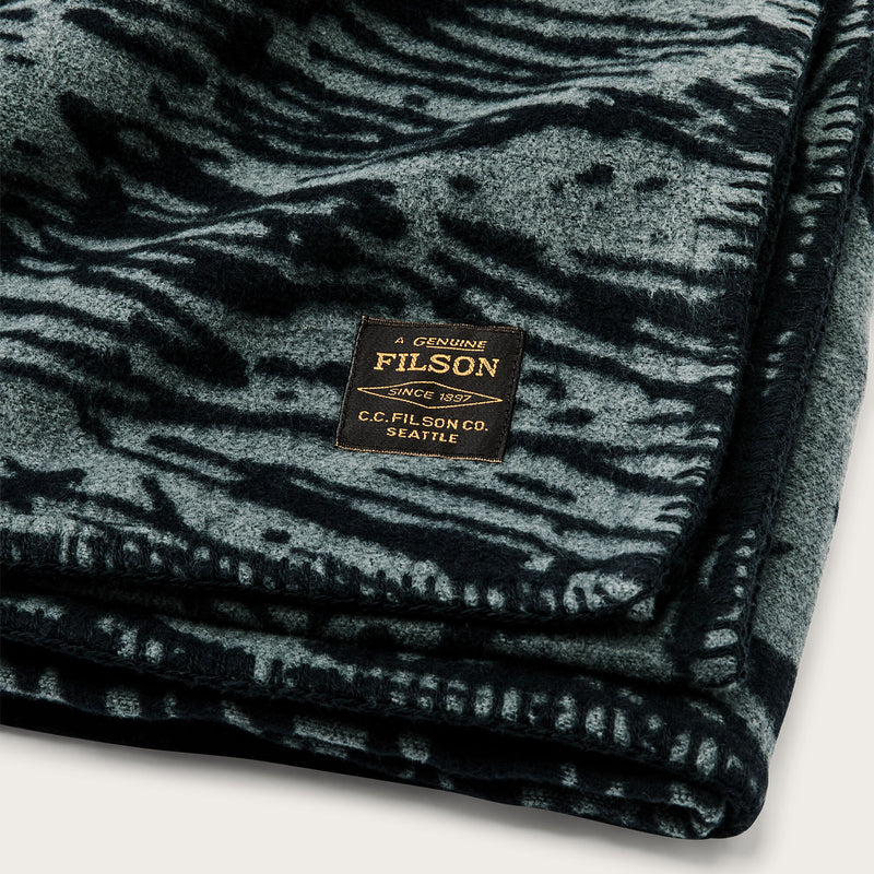 Cotton blanket by Filson | Balsam green / marsh (Blue)