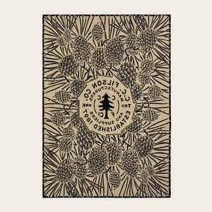 Pine cotton blanket by Filson | Black (Black)