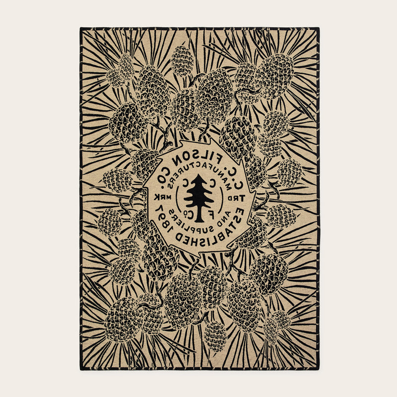 Pine cotton blanket by Filson | Black (Black)
