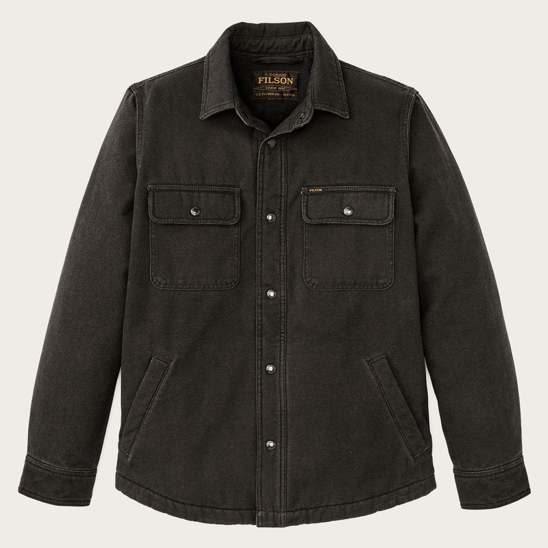Surchemise « jac-shirt » doublée de polaire par Filson | Peat (Black)