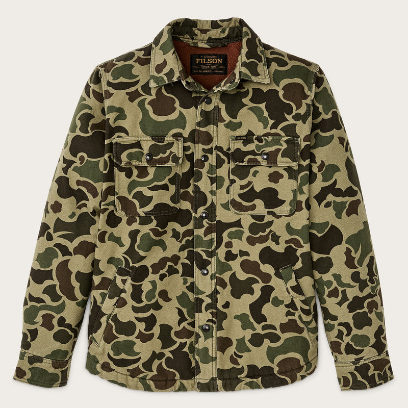 Surchemise « jac-shirt » doublée de polaire par Filson | Tundra shrub camo (Green)