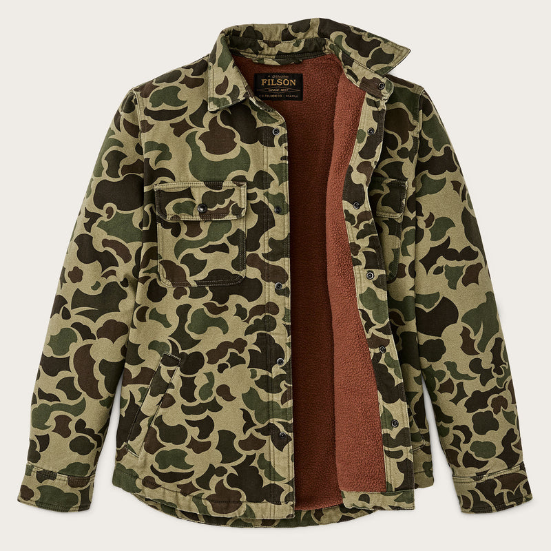 Surchemise « jac-shirt » doublée de polaire par Filson | Tundra shrub camo (Green)