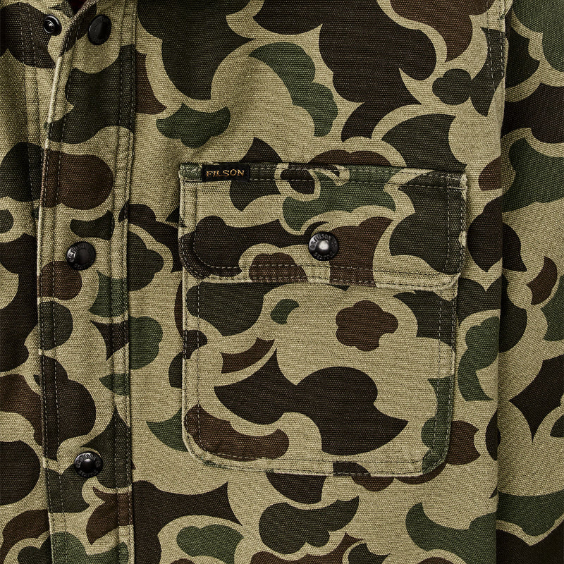 Surchemise « jac-shirt » doublée de polaire par Filson | Tundra shrub camo (Green)