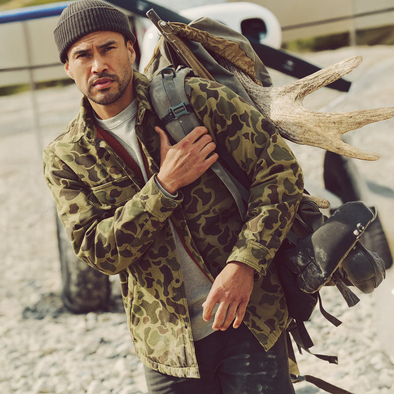 Surchemise « jac-shirt » doublée de polaire par Filson | Tundra shrub camo (Green)