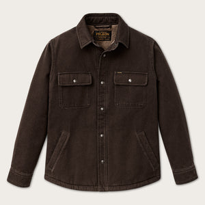 Fleece-lined jac-shirt by Filson | Dark brown (Brown)
