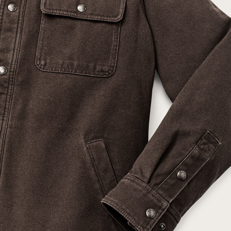 Fleece-lined jac-shirt by Filson | Dark brown (Brown)