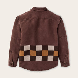 Beartooth jac-shirt by Filson | Mahogany geo stripe (Brown)