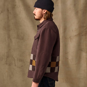 Beartooth jac-shirt by Filson | Mahogany geo stripe (Brown)