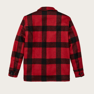 Mackinaw wool jac-shirt by Filson | Red/black plaid (Red)