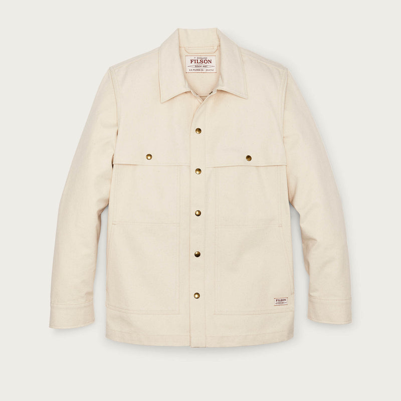 Dry tin cloth forester jac-shirt by Filson | Natural seed (Beige)