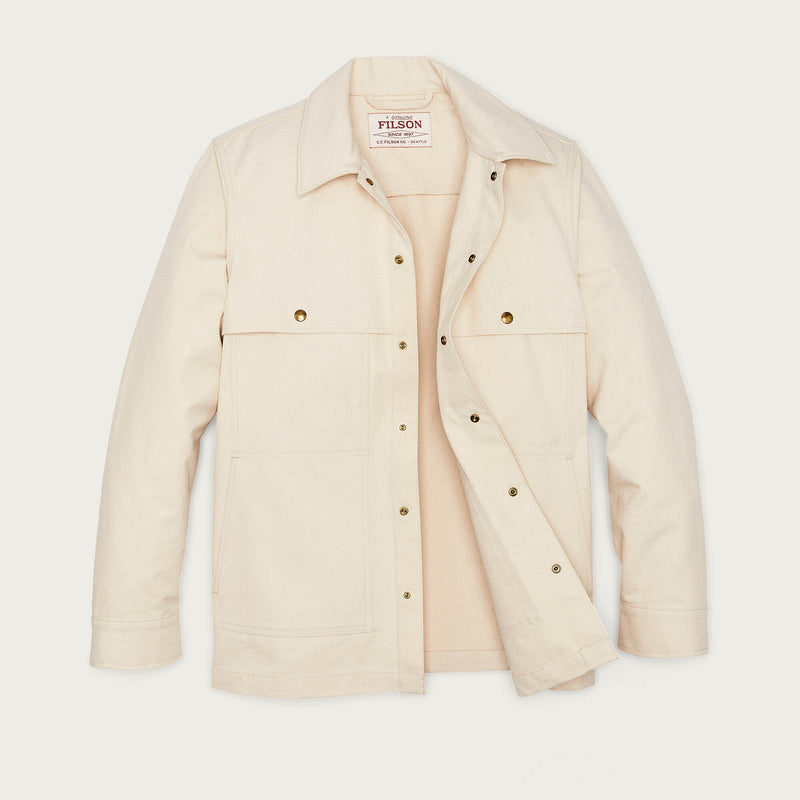 Dry tin cloth forester jac-shirt by Filson | Natural seed (Beige)