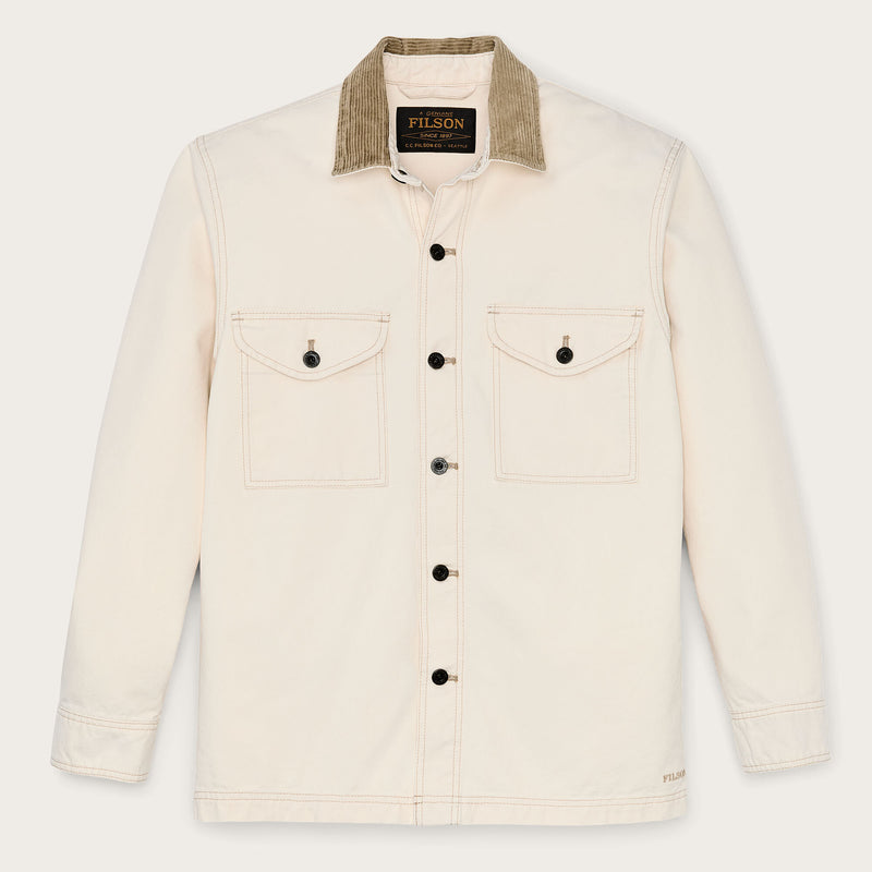 Rustic canvas jac-shirt by Filson | Natural seed (White)