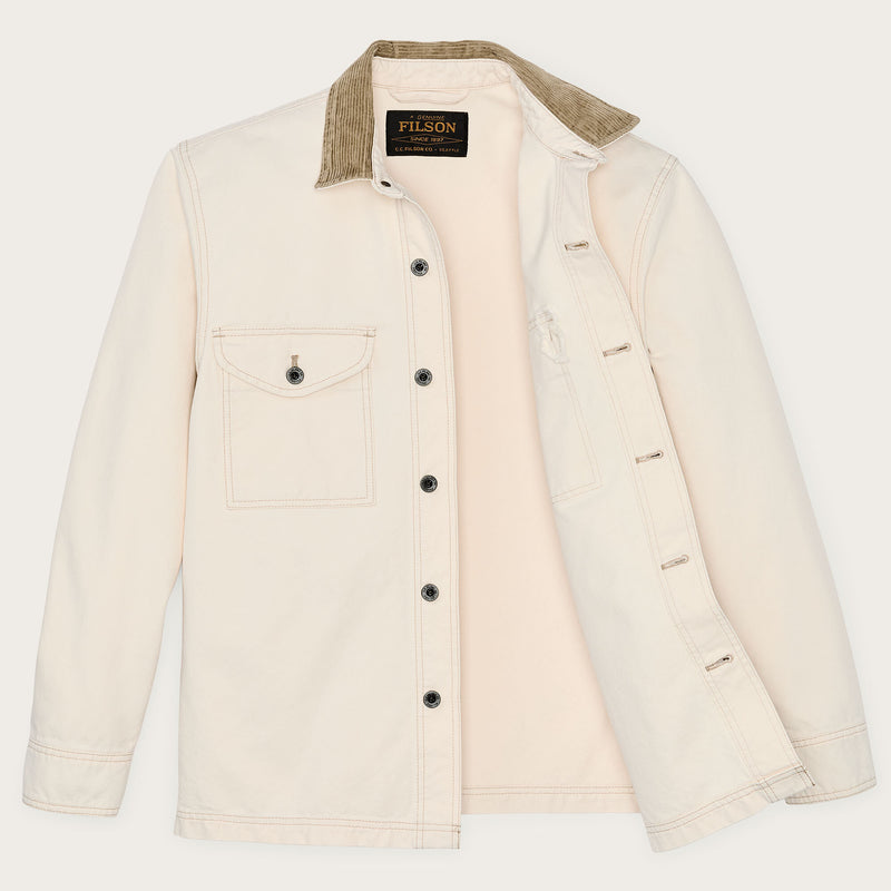 Rustic canvas jac-shirt by Filson | Natural seed (White)