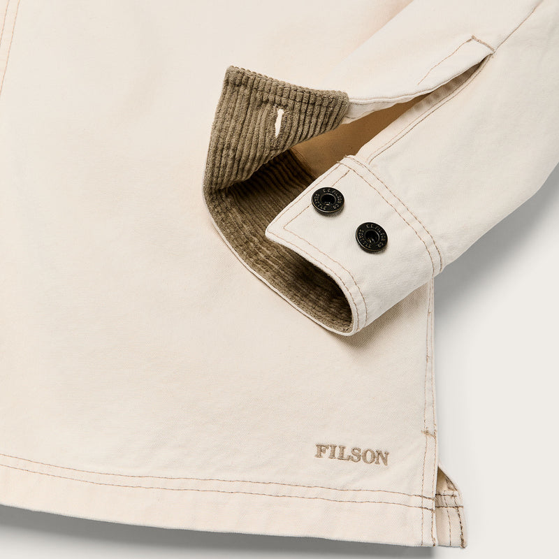 Rustic canvas jac-shirt by Filson | Natural seed (White)