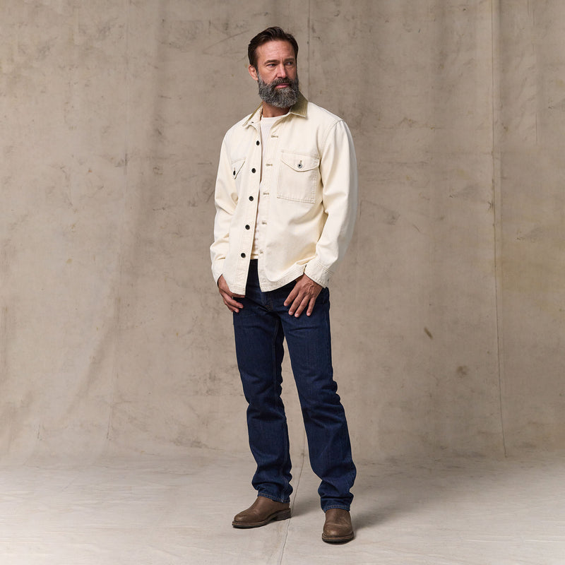 Rustic canvas jac-shirt by Filson | Natural seed (White)