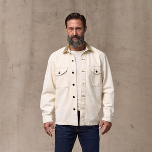 Rustic canvas jac-shirt by Filson | Natural seed (White)