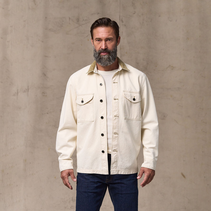 Rustic canvas jac-shirt by Filson | Natural seed (White)