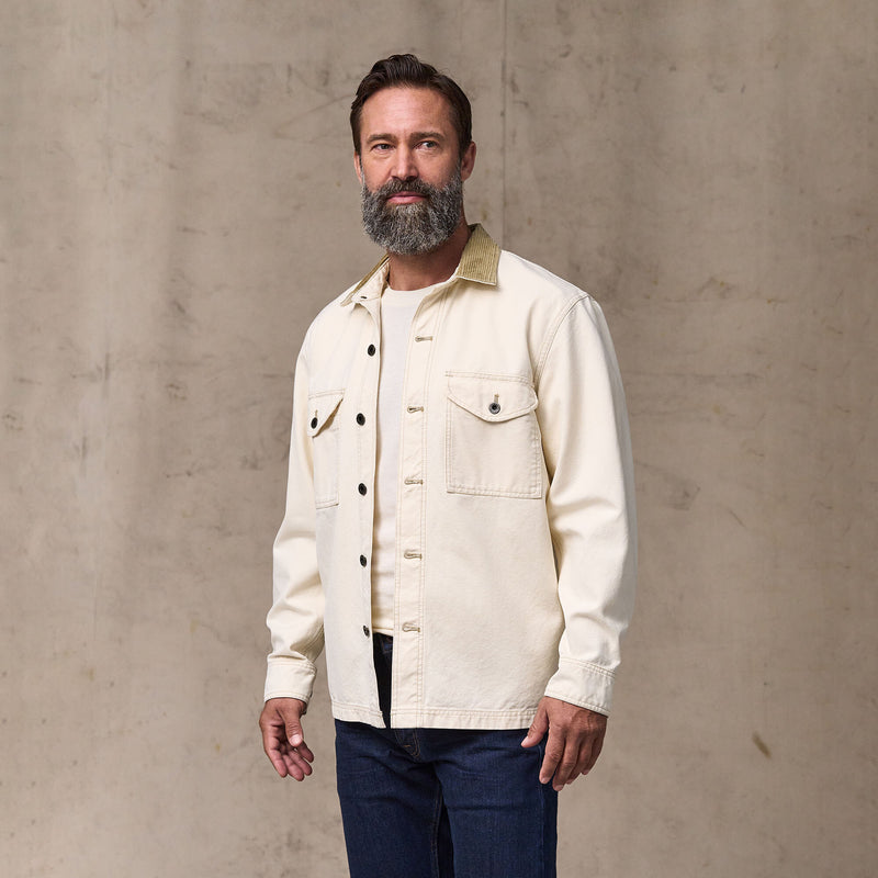 Rustic canvas jac-shirt by Filson | Natural seed (White)