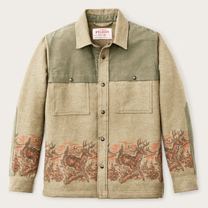 Colchuck forester jac-shirt by Filson | Sage heather / print (Beige)