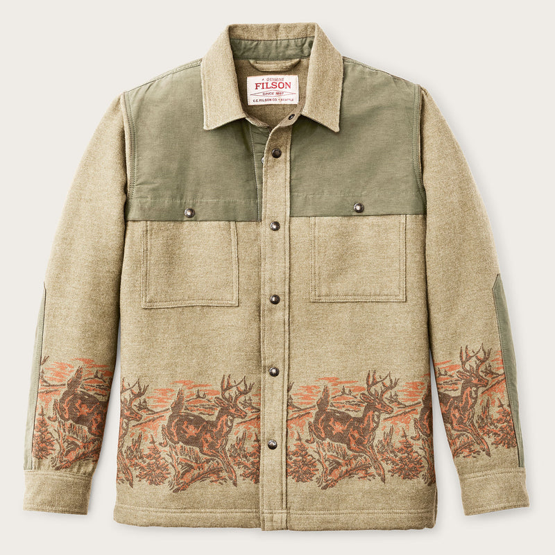 Colchuck forester jac-shirt by Filson | Sage heather / print (Beige)