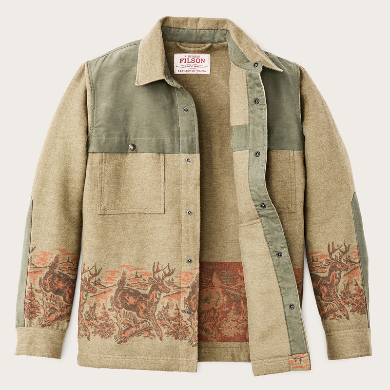 Colchuck forester jac-shirt by Filson | Sage heather / print (Beige)