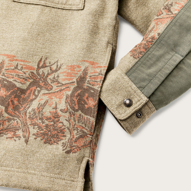 Colchuck forester jac-shirt by Filson | Sage heather / print (Beige)