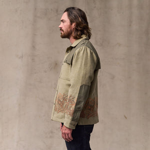 Colchuck forester jac-shirt by Filson | Sage heather / print (Beige)