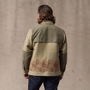 Colchuck forester jac-shirt by Filson | Sage heather / print (Beige)