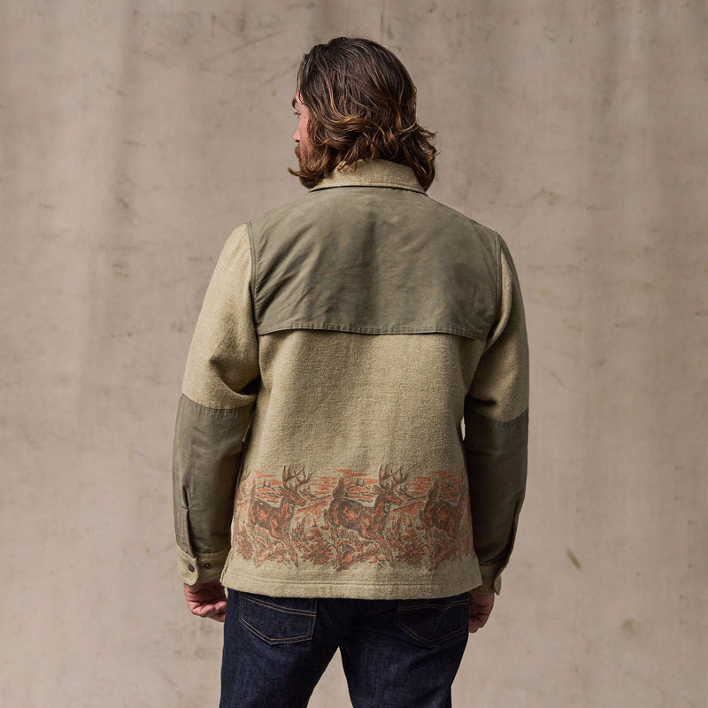 Colchuck forester jac-shirt by Filson | Sage heather / print (Beige)