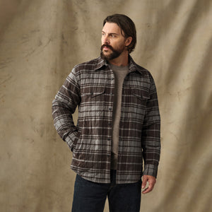 Insulated flannel jac-shirt by Filson | Brown / gray plaid (Gray)